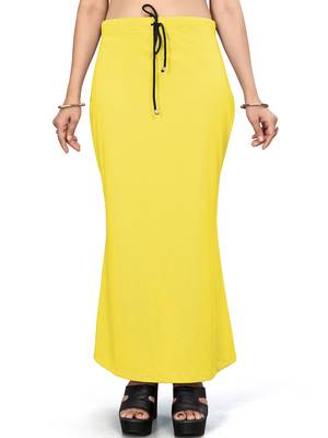 Lemon lycra cotton blended shapewear petticoat for saree || skirts for women 2