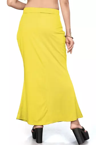 Lemon lycra cotton blended shapewear petticoat for saree || skirts for women