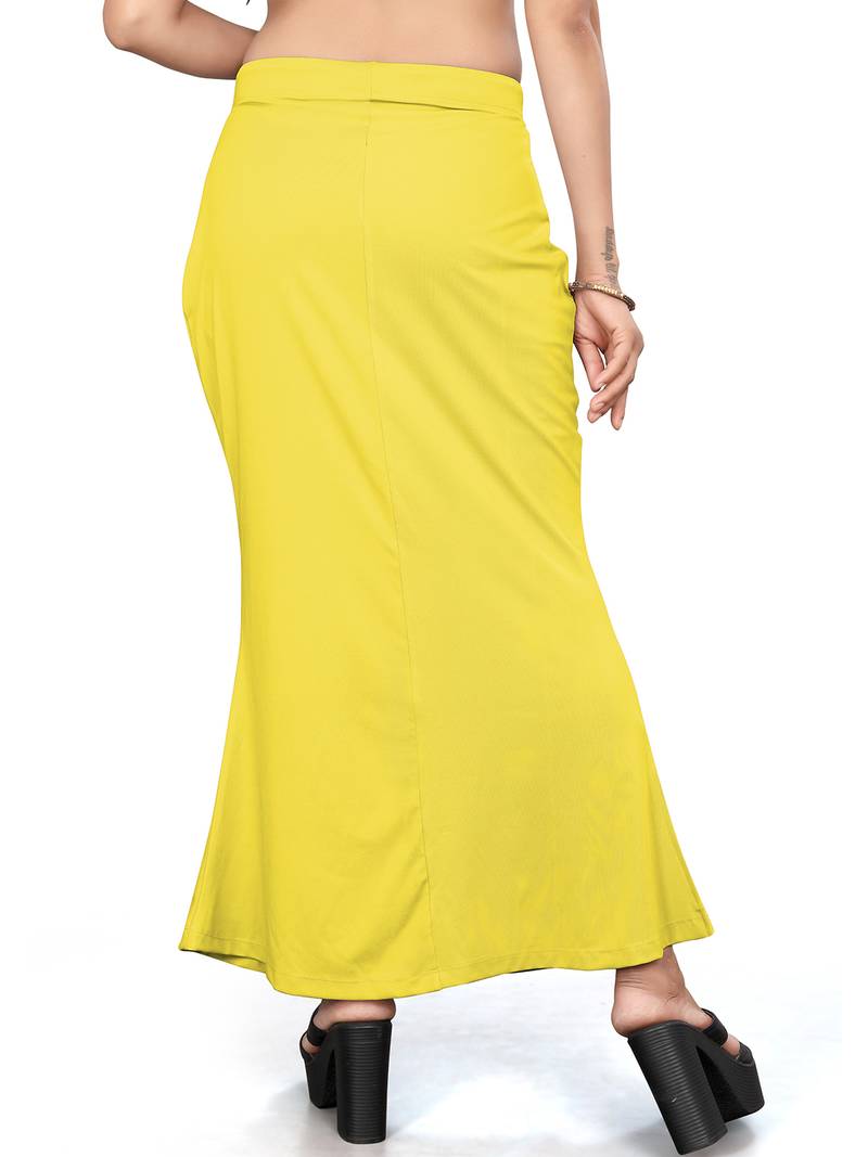 Lemon lycra cotton blended shapewear petticoat for saree || skirts for women