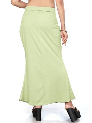 Women's mint green lycra cotton blended shapewear petticoat for saree || skirts for women 5