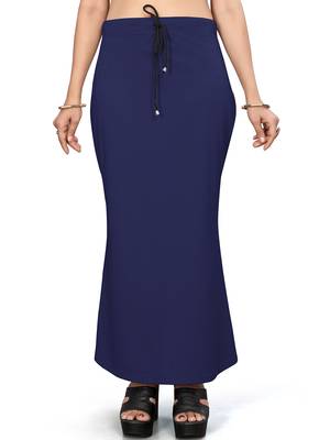 Navy blue lycra cotton blended shapewear petticoat for saree || skirts for women 2