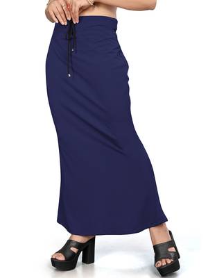 Navy blue lycra cotton blended shapewear petticoat for saree || skirts for women 4