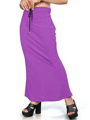 Purple lycra cotton blended shapewear petticoat for saree || skirts for women 4