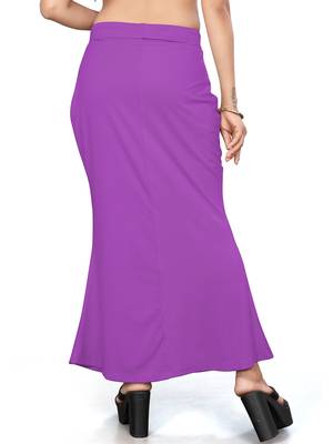 Purple lycra cotton blended shapewear petticoat for saree || skirts for women 5