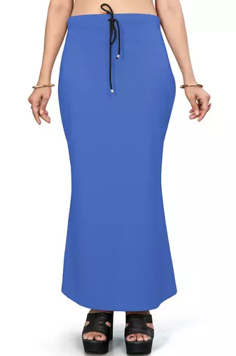 Royal blue lycra cotton blended shapewear petticoat for saree || skirts for women