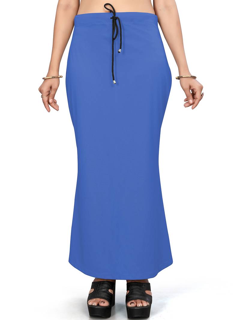 Royal blue lycra cotton blended shapewear petticoat for saree || skirts for women