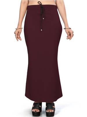 Wine lycra cotton blended shapewear petticoat for saree || skirts for women 2
