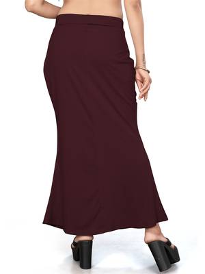 Wine lycra cotton blended shapewear petticoat for saree || skirts for women 5