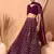 maroon sequins zari embroidered georgette lehenga set choli with dupatta with dupatta