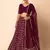 maroon sequins zari embroidered georgette lehenga set choli with dupatta with dupatta