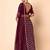 maroon sequins zari embroidered georgette lehenga set choli with dupatta with dupatta