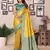 Yellow Hemvanti tissue soft silk bland contrust border saree with Blouse