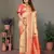 Orange Viscose Silk Saree Contrast Border & Zari Rich Pallu Saree With Blouse
