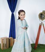 Sky Blue Embroidery Anarkali 