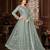 Beguiling Grey Net Semi Stitched Ethnic Women's Suits Semi stitched