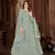 Prepossessing Grey Net Semi Stitched Wedding Women's Salwar Kameez Semi stitched