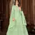 Good Looking Green Net Semi Stitched Ethnic Women's Suits Semi stitched
