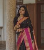 silk blend saree with blouse