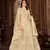 Sweet Cream Net Semi Stitched Party Wear Women's Salwar Kameez Semi stitched