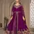 Adorable Purple Faux Georgette Semi Stitched Bollywood Women's Salwar Kameez Online Semi stitched
