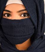 Crinkle cotton daily wear hijab with mask