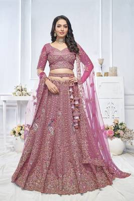 Graceful Onion bridal wear lehenga 1