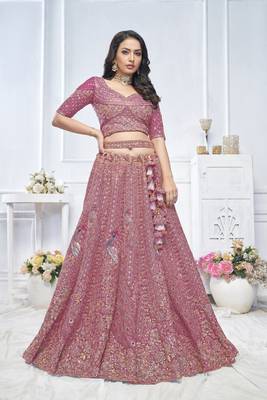 Graceful Onion bridal wear lehenga 3