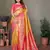 Yellow mardani tissue silk bland paithani style border saree with Blouse