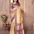Purple Banarasi style tissue silk bland classic designer saree with Blouse