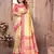 Yellow Banarasi style tissue silk bland classic designer saree with Blouse