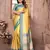 Yellow Banarasi style tissue silk bland classic designer saree with Blouse