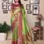 Parrot Green Banarasi style classic tissue silk Bland contust border saree with Blouse