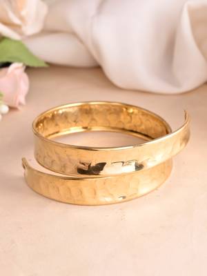 Gold-plated cuff bracelet 2