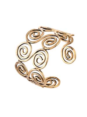 Gold-plated open cuff bracelet 3