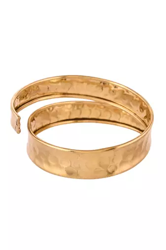 Gold-plated cuff bracelet