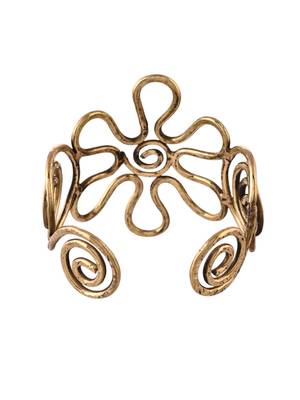 Gold-plated open cuff bracelet 3