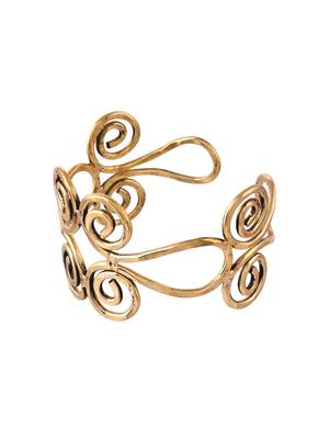 Gold-plated open cuff bracelet 3