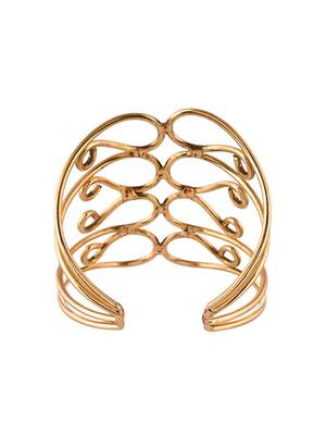 Gold-plated open cuff bracelet 3