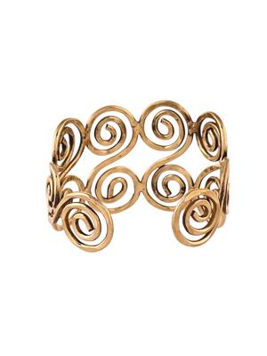 Gold-plated open cuff bracelet 2