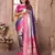 Violet Panchtani Kanjivaram Style Tissue silk bland zari work saree with Blouse