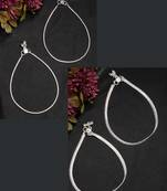  women's pair of 2 silver-plated anklets