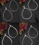  women's pair of 4 silver-plated anklets