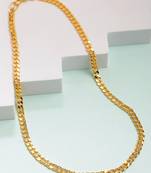 Nvr men's gold-plated minimal chain