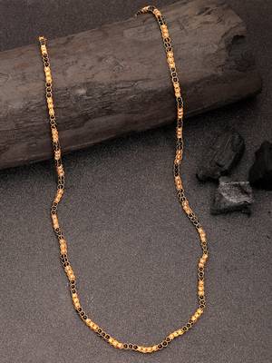  women's gold-plated artificial beads chain 1