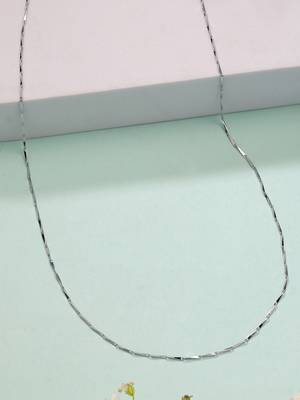 women's silver-plated chain 1