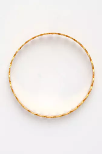  women's set of 4 gold-plated leaf shaped traditional bangles