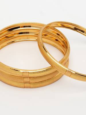  women's set of 4 gold-plated traditional bangles 2