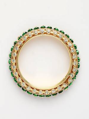gold brass bangles with kundan studded work 4