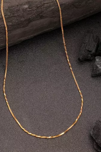  women's set of 3 gold-plated minimal chain