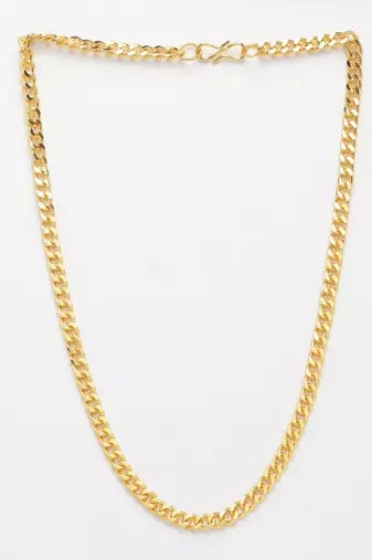 Nvr men's gold-plated minimal chain